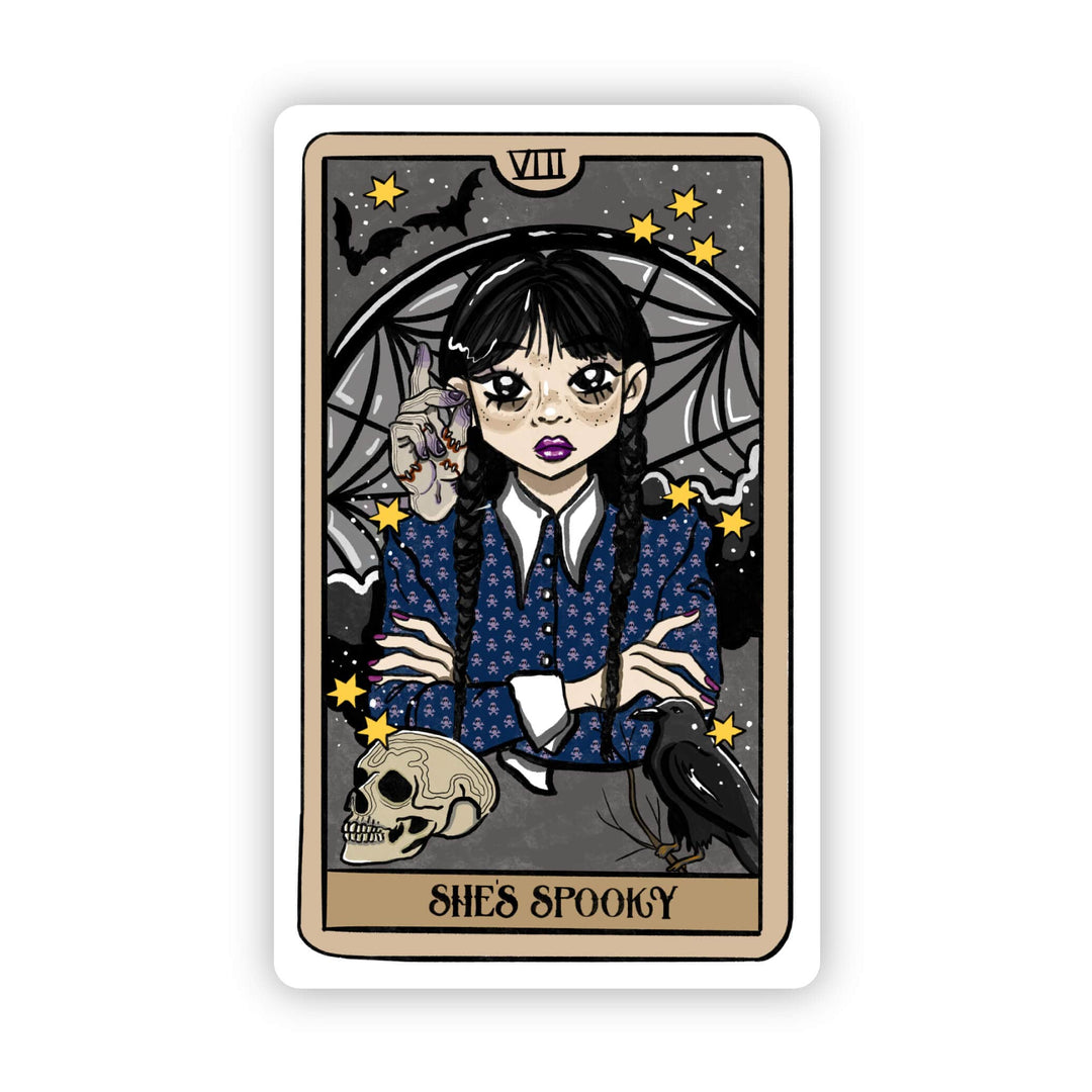 "She's Spooky" Tarot Card Sticker