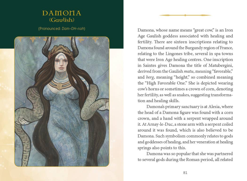 Celtic Goddesses, Witches, and Queens Oracle by Danu Forest - 40-Card Deck