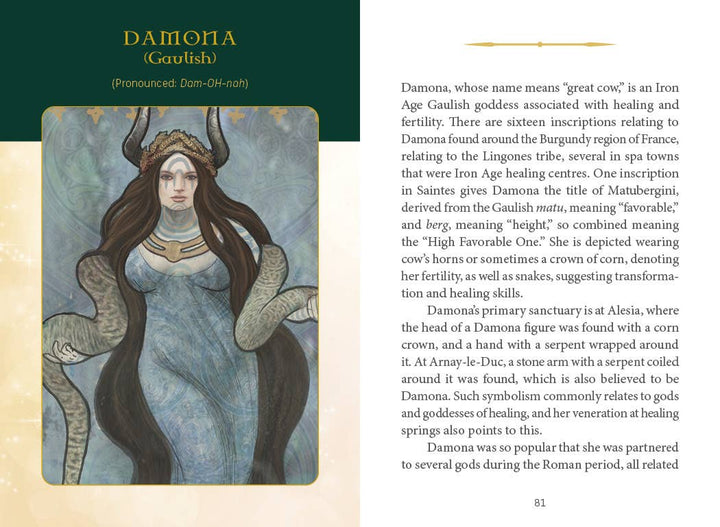 Celtic Goddesses, Witches, and Queens Oracle by Danu Forest - 40-Card Deck