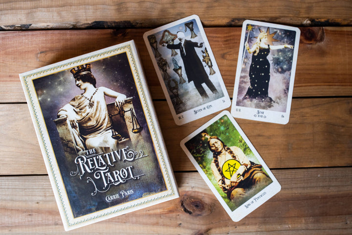 The Relative Tarot — 82 Gilded Cards &amp; Full-Color Guidebook | Ancestral Tarot by Carrie Paris