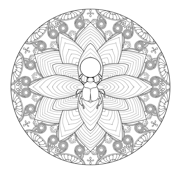 Egyptian Mandala Coloring Book