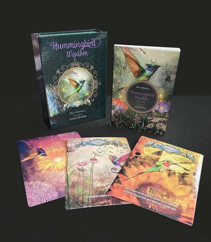 Hummingbird Wisdom Oracle Cards - 44-Card Deck &amp; Guidebook