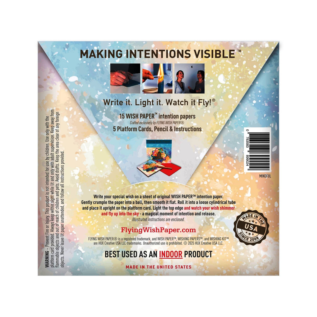 Flying Wish Paper® Mindful Intention Kit — Write It, Light It, Watch It Fly