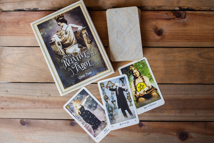 The Relative Tarot — 82 Gilded Cards &amp; Full-Color Guidebook | Ancestral Tarot by Carrie Paris