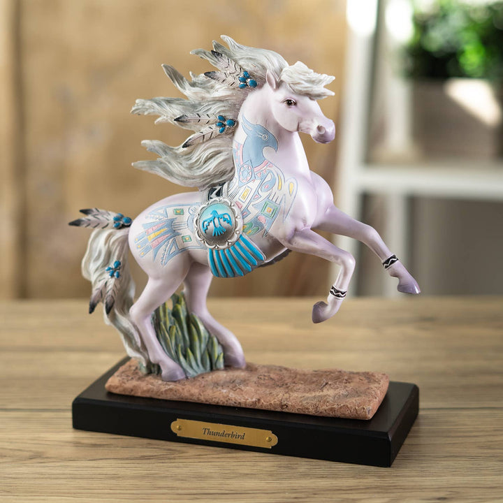 Thunderbird Native American Horse Figurine by Laurie Prindle