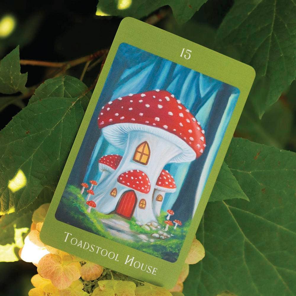 Mushroom Folk Oracle | 42-Card Fae &amp; Mycelium Oracle Deck by Sharon McLeod