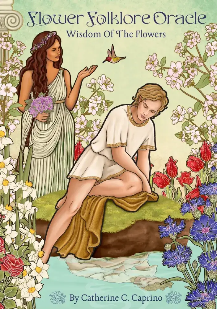 Flower Folklore Oracle: Wisdom of the Flowers — 44 Vibrant Cards &amp; 76-Page Guidebook | Botanical Oracle Deck
