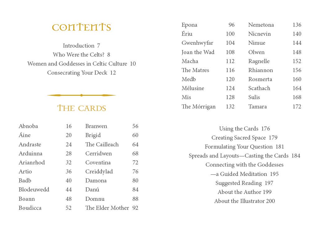 Celtic Goddesses, Witches, and Queens Oracle by Danu Forest - 40-Card Deck