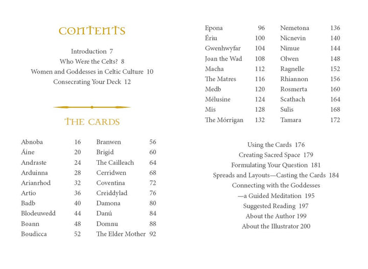 Celtic Goddesses, Witches, and Queens Oracle by Danu Forest - 40-Card Deck