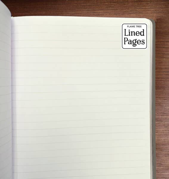 Angela Harding Long Eared Owl Journal – Grey Vegan Leather Lined Notebook