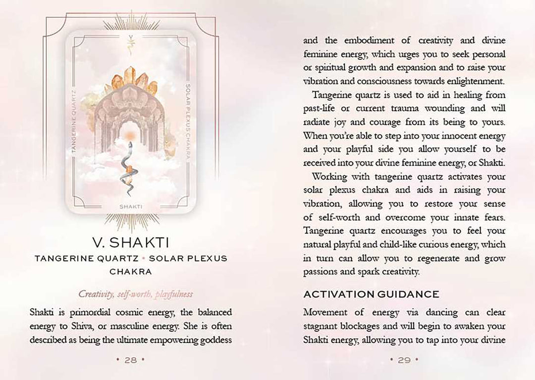 Astral Realms Crystal Oracle - 33 Card Crystal Healing &amp; Celestial Guidance Deck by Leah Shoman