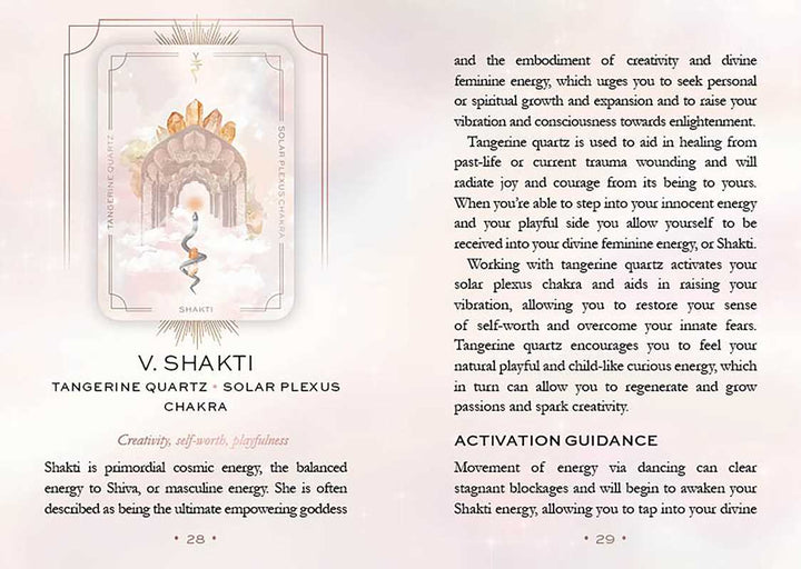 Astral Realms Crystal Oracle - 33 Card Crystal Healing &amp; Celestial Guidance Deck by Leah Shoman