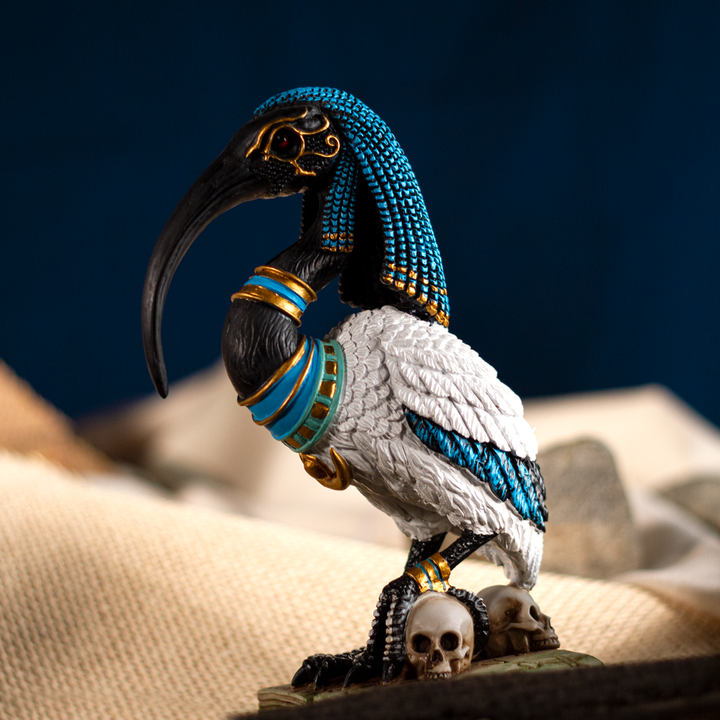 Egyptian Thoth Figurine | Ibis-Headed God of Wisdom &amp; Magic Statue