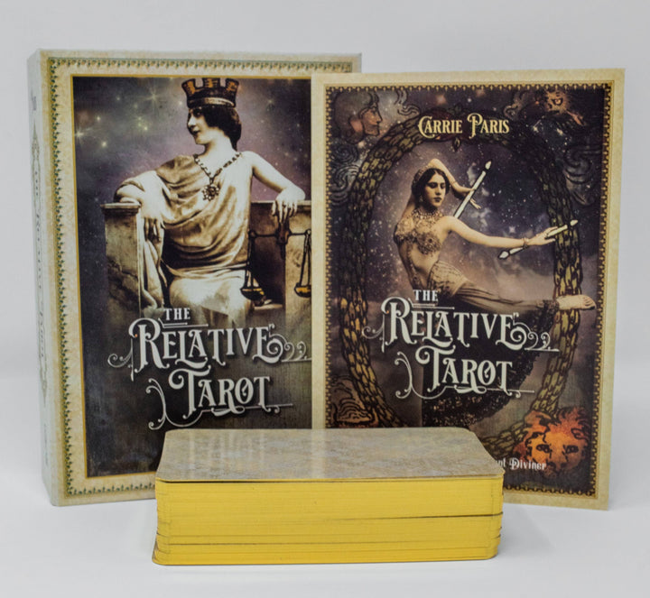 The Relative Tarot — 82 Gilded Cards &amp; Full-Color Guidebook | Ancestral Tarot by Carrie Paris