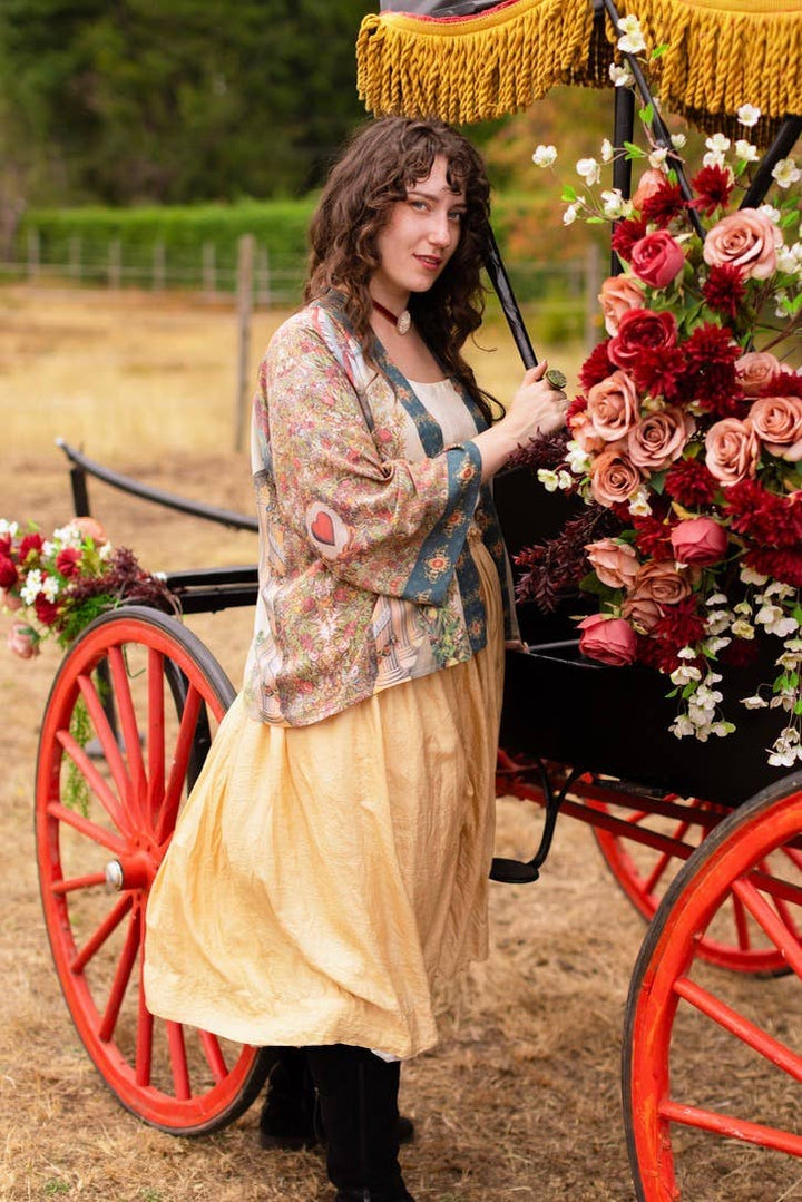 Love Revolution Crop Kimono | 1892 Woman on Horseback Print | Market of Stars