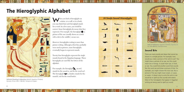 Fun with Hieroglyphs Rubber Stamp and Book Set by Metropolitan Museum of Art