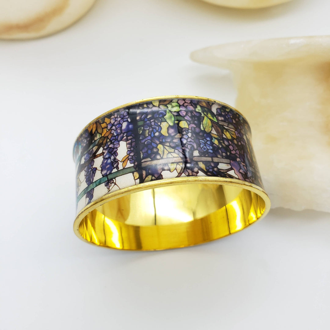Wisteria Tiffany Stained Glass Bangle