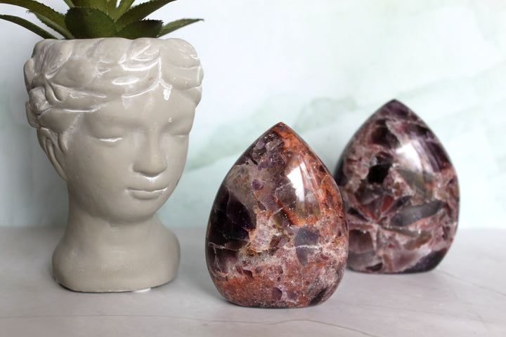 Alien Amethyst Flame Polished Crystal
