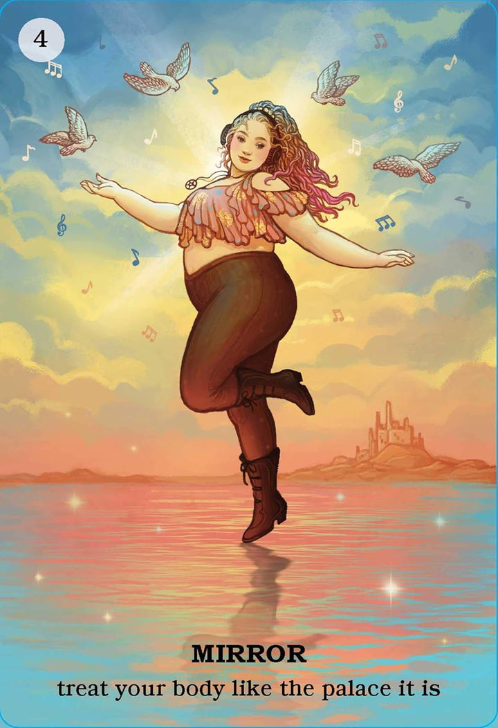 Believe in Your Own Magic oracle cards featuring inclusive imagery Mirror card about self-empowerment