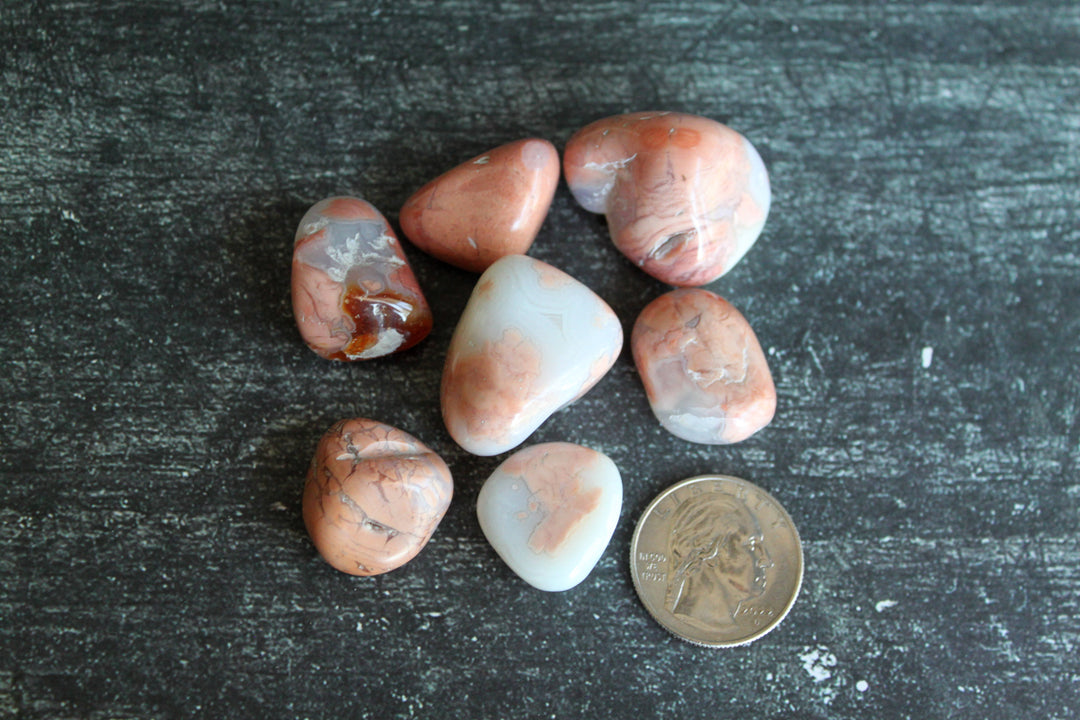 Cotton Candy Agate Tumbles