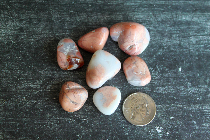 Cotton Candy Agate Tumbles