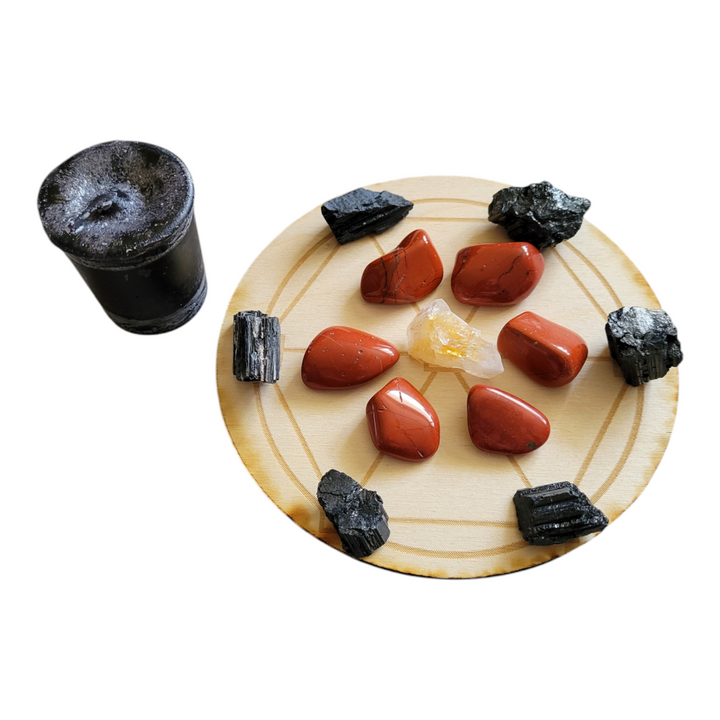 Deluxe Protection Wooden Crystal Grid Kit