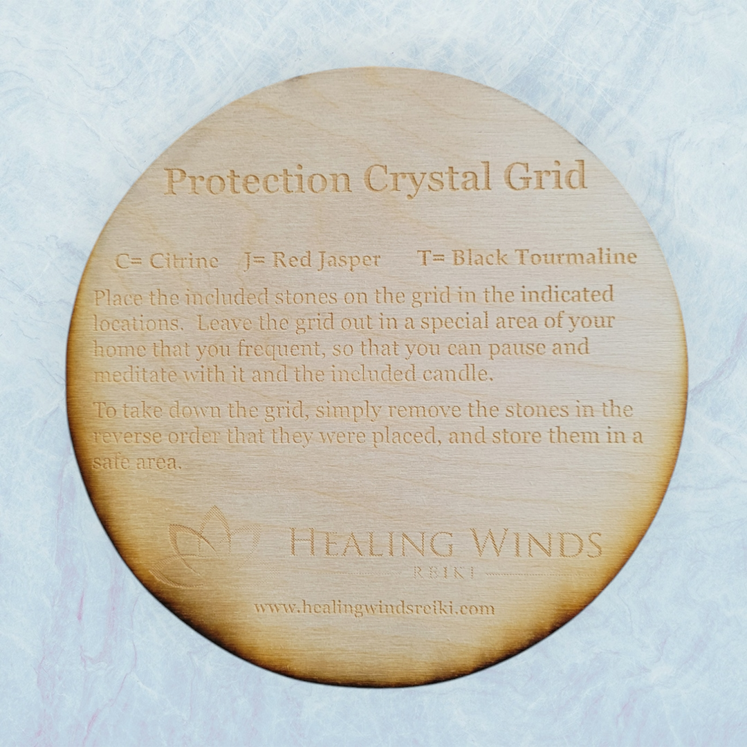 Deluxe Protection Wooden Crystal Grid Kit
