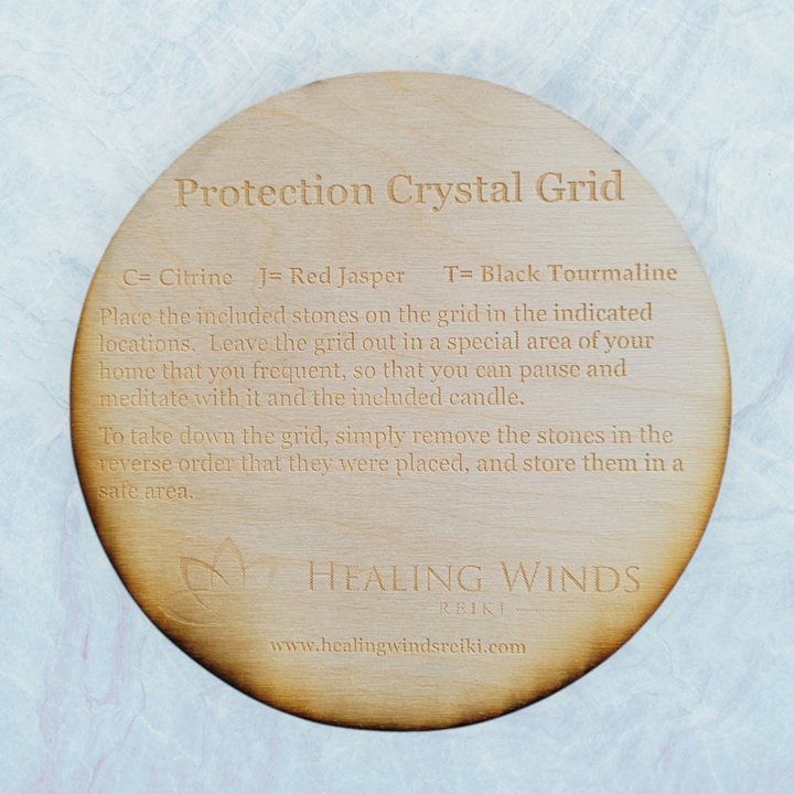 Deluxe Protection Wooden Crystal Grid Kit
