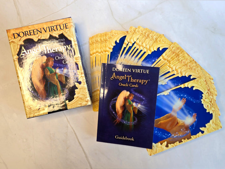Angel Therapy Oracle Cards by Doreen Virtue -- Used, Out of Print