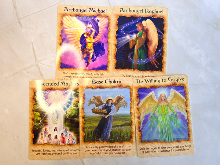Angel Therapy Oracle Cards by Doreen Virtue -- Used, Out of Print