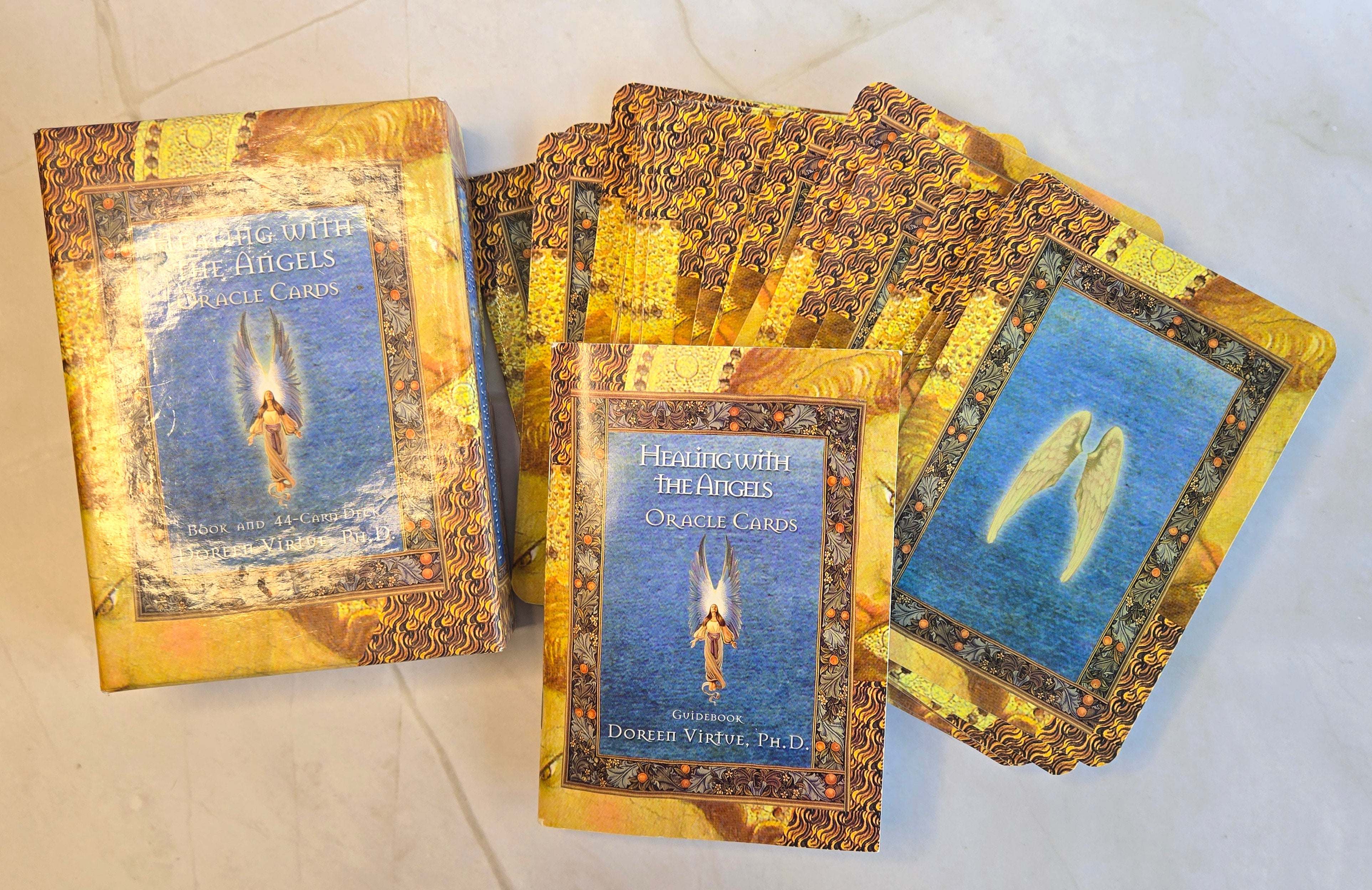 Healing With the Angels Oracle Deck by Doreen Virtue -- Used, Out