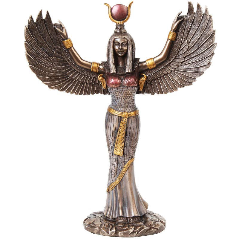 Egyptian goddess Isis with wings figurine