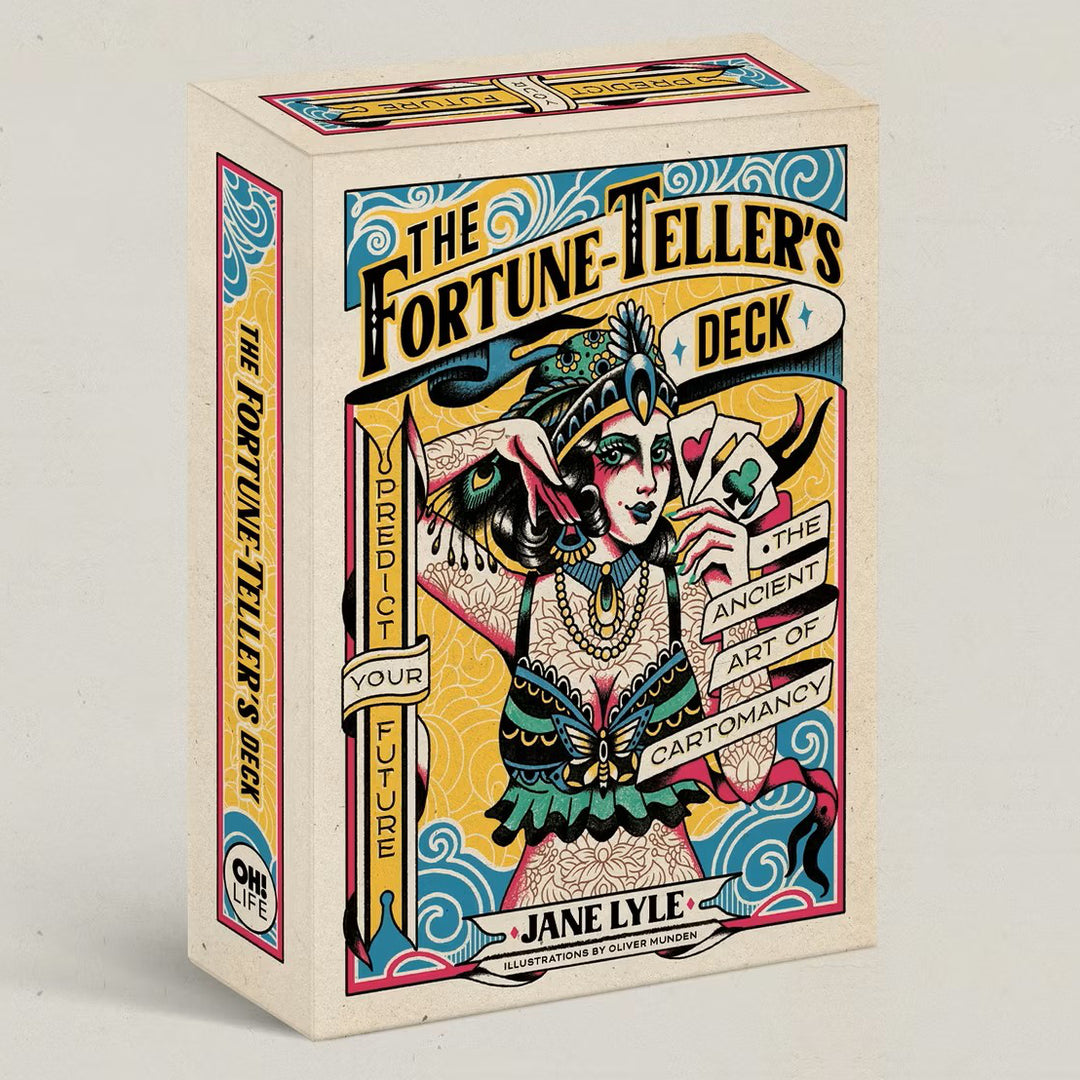 Fortune Teller's Deck ancient Romany gypsy cartomancy with 53 playing cards and guidebook by Jane Lyle