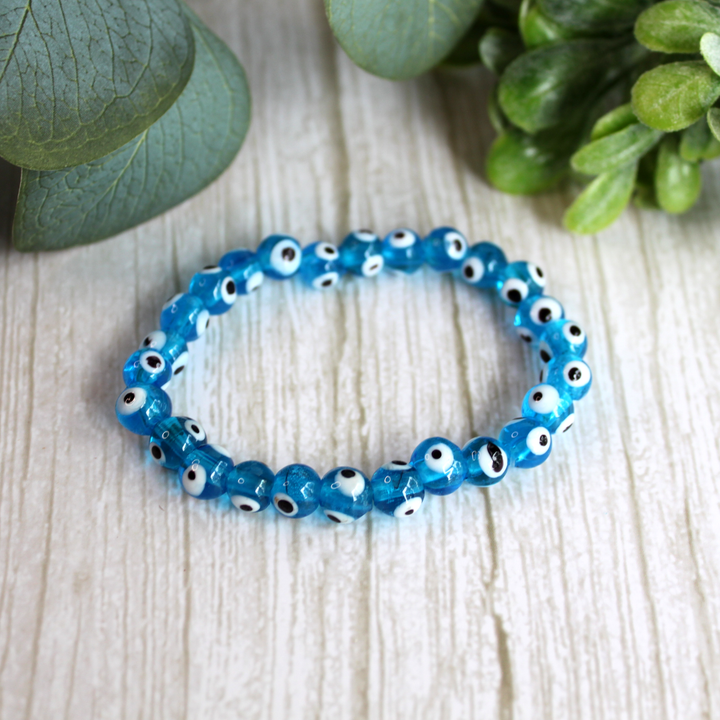 Evil Eye Glass Protection Bracelet