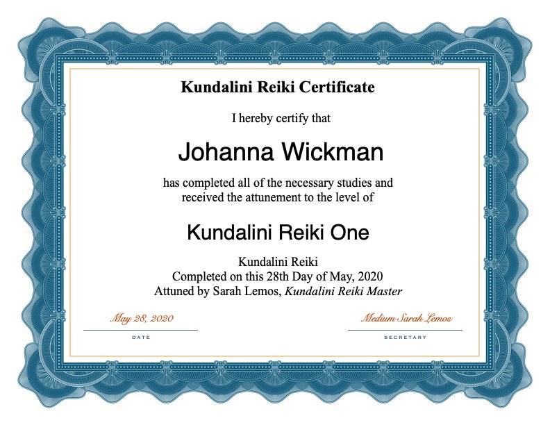 Distance Reiki Session
