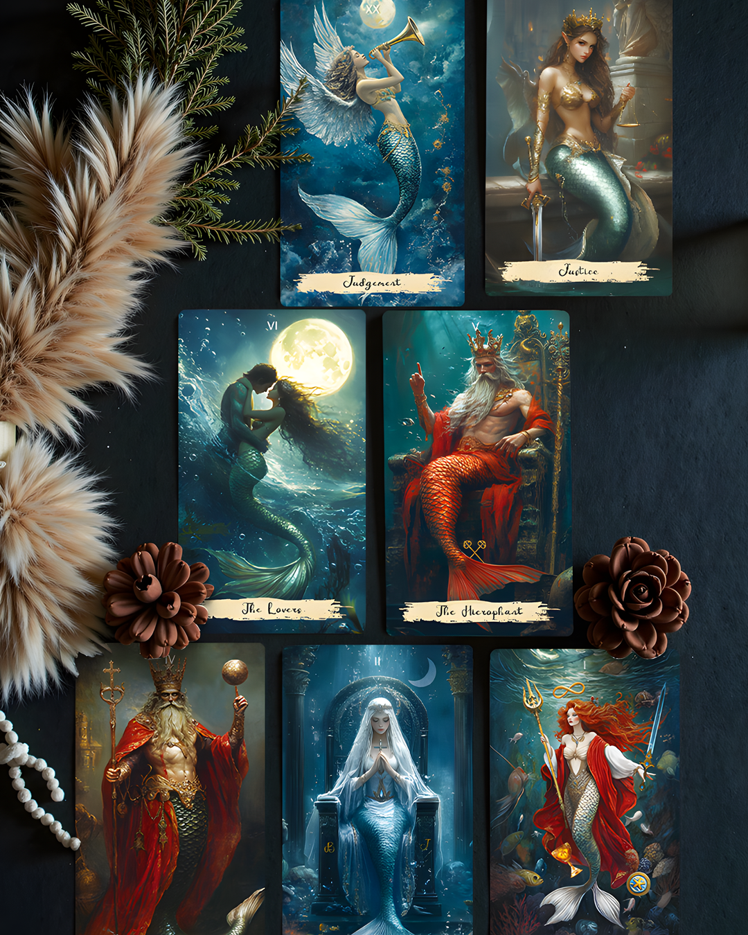Mysteries of the Deep Tarot Underwater Mermaid Tarot Deck