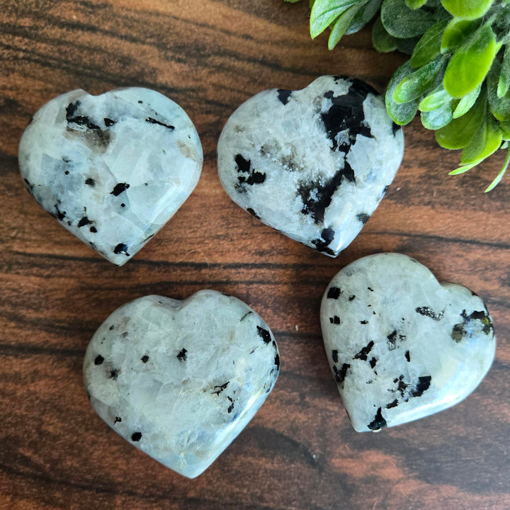Rainbow Moonstone Heart
