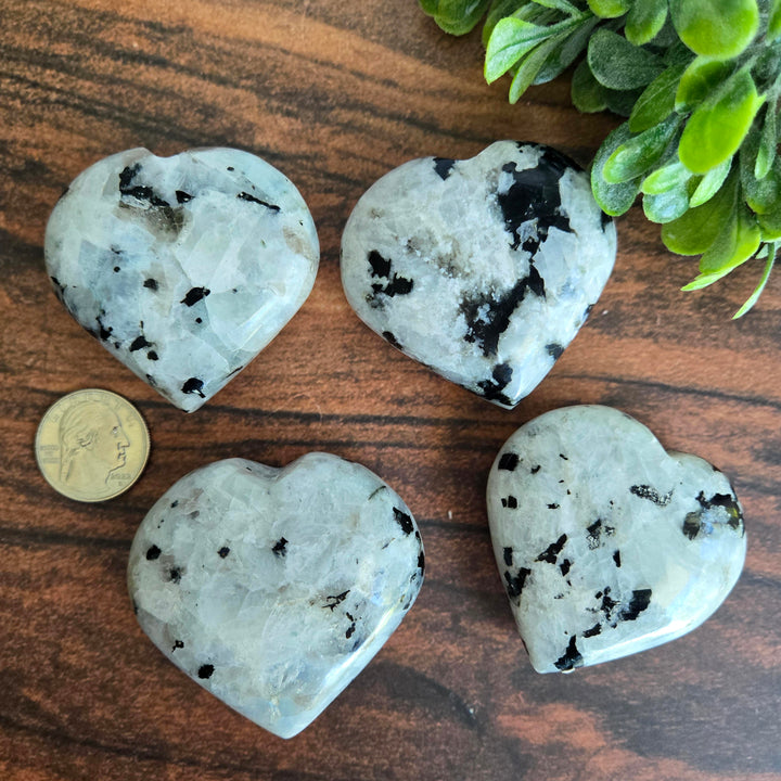 Rainbow Moonstone Heart
