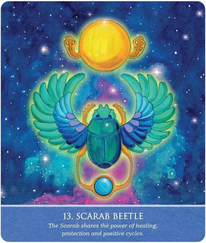 Scarab Beetle Auspicious Symbols for Luck and Healing Oracle Deck