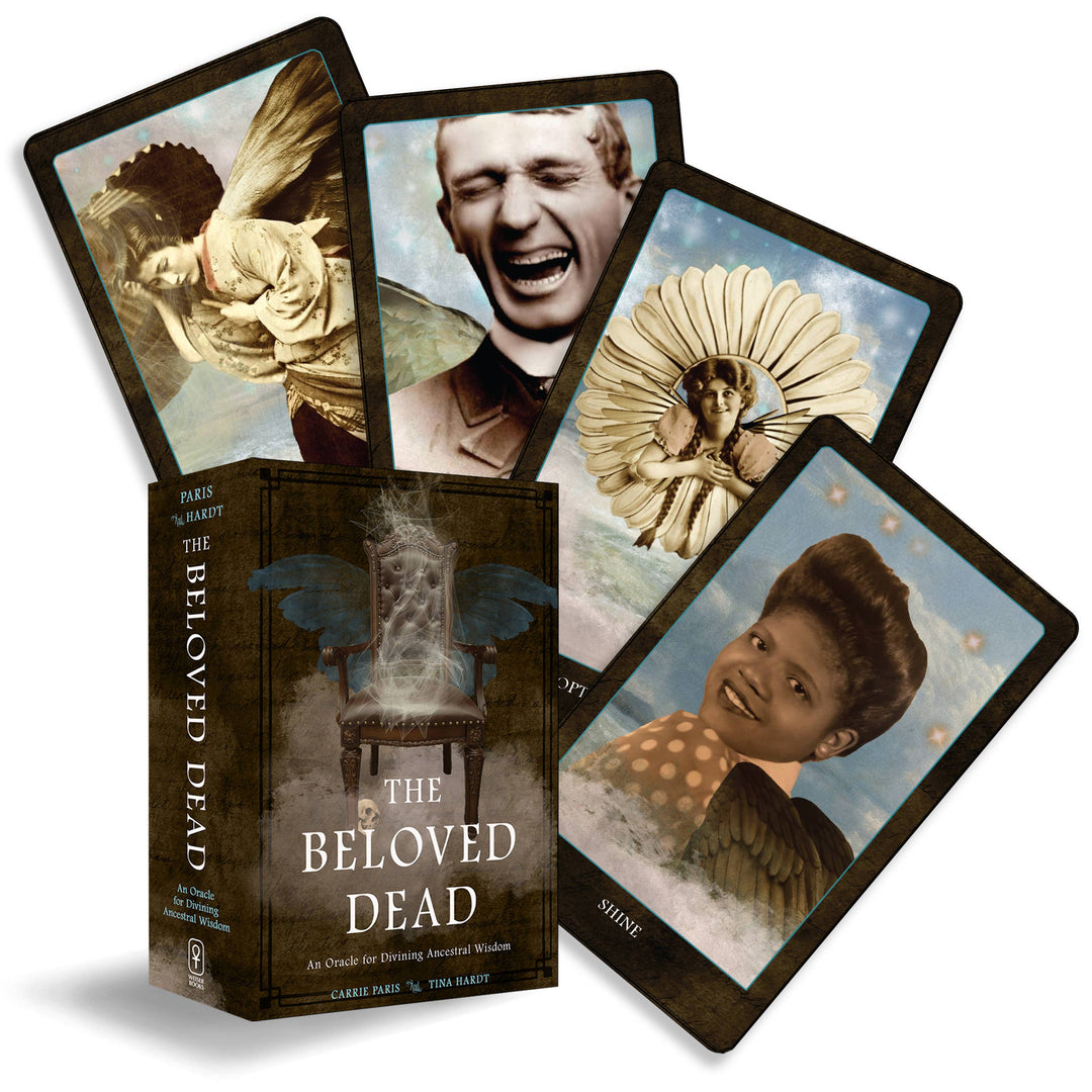 Beloved Dead Oracle deck by Carrie Paris and Tina Hardt — 82 vintage ancestor photograph cards