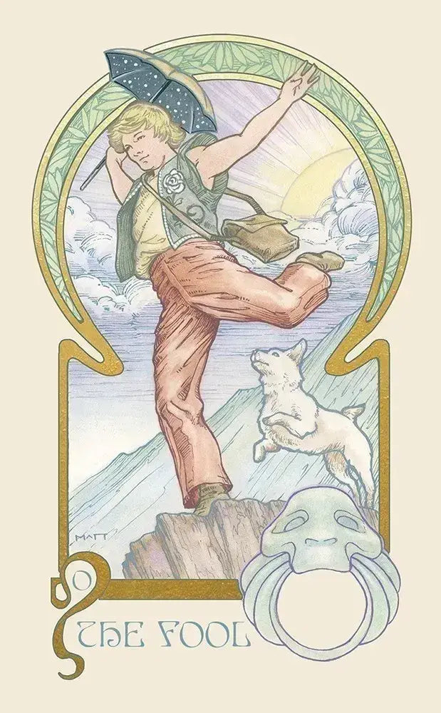The Fool Ethereal Visions: Illuminated Tarot Deck by Matt Hughes