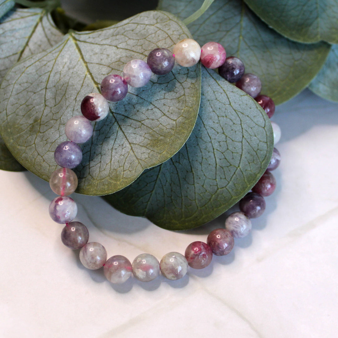 Unicorn Stone Round 8mm Stretch Bracelet