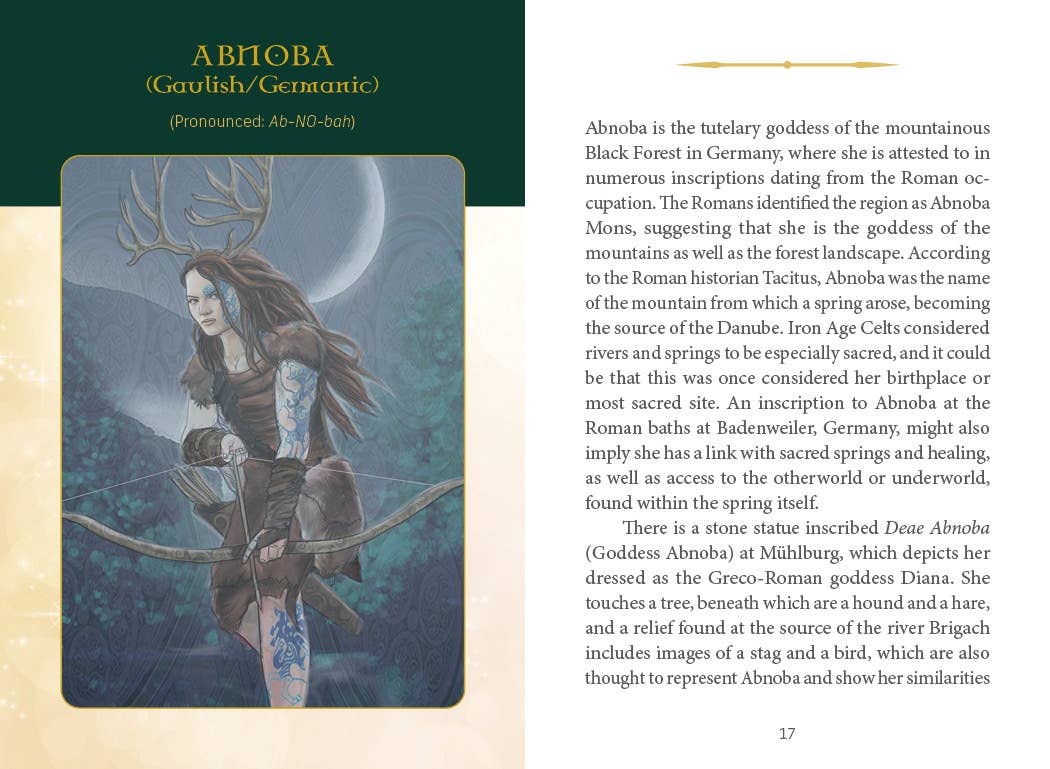 Celtic Goddesses, Witches, and Queens Oracle by Danu Forest - 40-Card Deck
