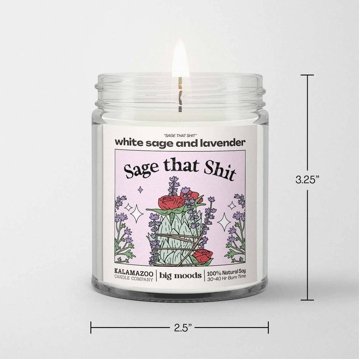 "Sage That Shit" White Sage & Lavender Candle