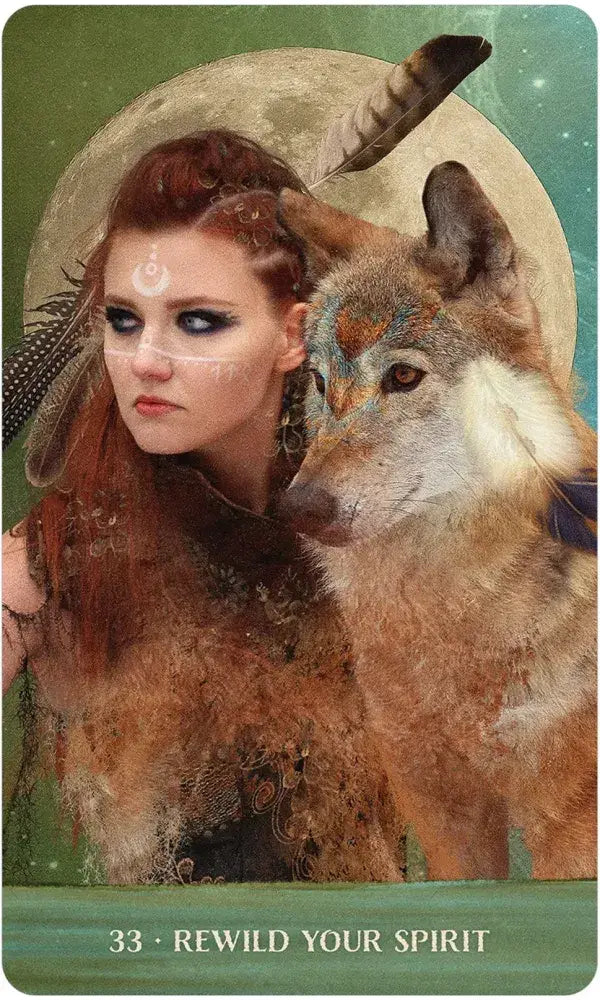 Wild Woman Rising Oracle - 44 Gold Gilt Cards &amp; Guidebook