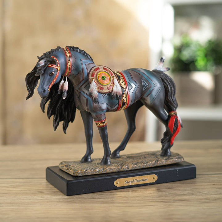Sacred Guardian Native American Horse Figurine by Laurie Prindle