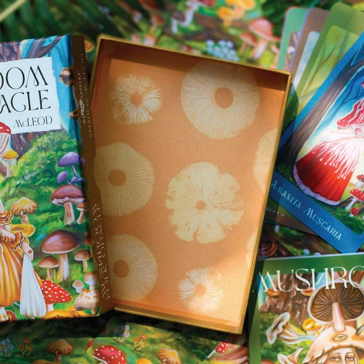 Mushroom Folk Oracle | 42-Card Fae &amp; Mycelium Oracle Deck by Sharon McLeod