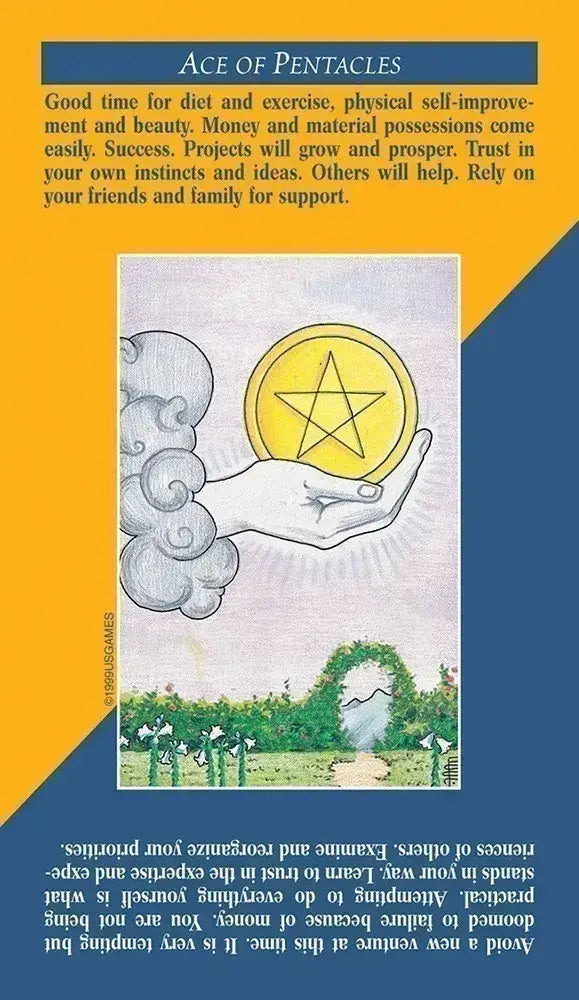 Quick &amp; Easy Tarot Deck | 78-Card Learn-as-You-Read Tarot with Meanings on Every Card