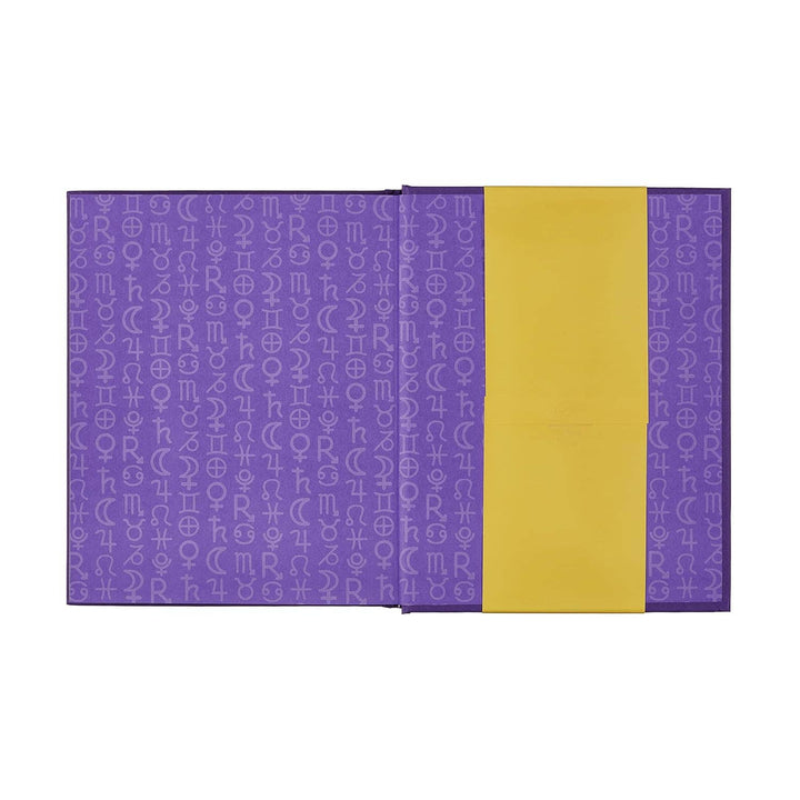 Patterned endpapers inside The Book of Divination Mystic Archives edition