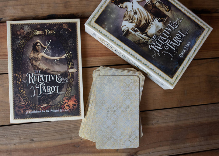 The Relative Tarot — 82 Gilded Cards &amp; Full-Color Guidebook | Ancestral Tarot by Carrie Paris
